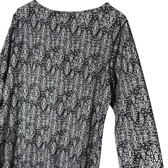 Cabana Life Cabana Shift Dress UPF 50 Black White Size 1X - Picture 6 of 10